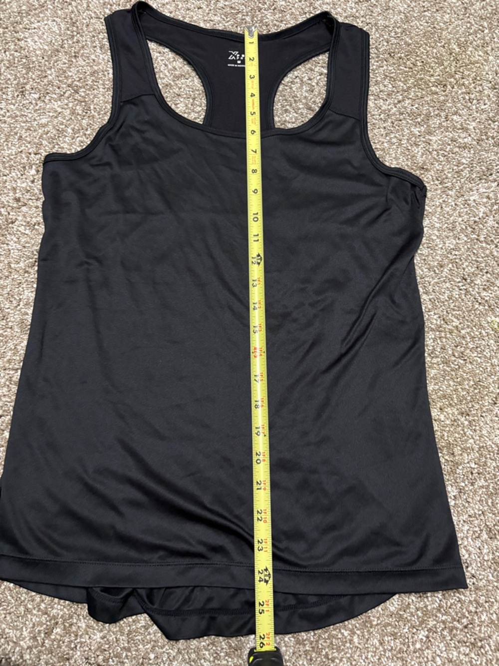Classic Black Racerback Tank Top - Performance Layer - Picture 10 of 11